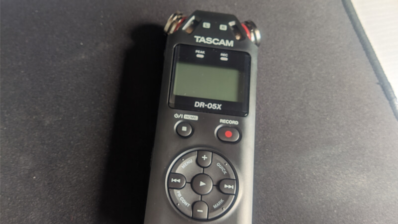 TASCAM DR-05X レコーダー【マイク、オーディオインターフェイス